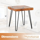Square Reclaimed Recycled Indonesia Teak Wood End Table by LJGDeals