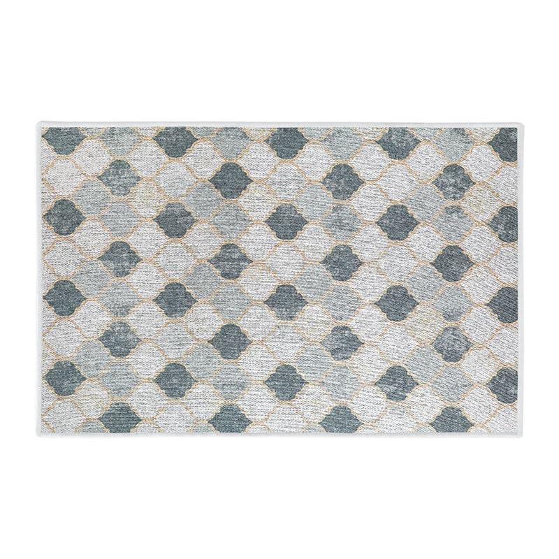 Moroccan Design Multipurpose Floor Mat | 20"x31" | Beige&Gray