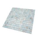 Pastel Blue 12x12 Glossy Uniform Square Glass Mosaic Tile (20 pack, 20 sq ft/case)