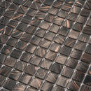 Umber Brown Gold 12x12 Glossy Uniform Square Glass Mosaic Tile (20 pack, 20 sq ft/case) by Apollo Tile