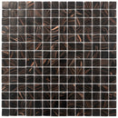 Umber Brown Gold 12x12 Glossy Uniform Square Glass Mosaic Tile (20 pack, 20 sq ft/case) - Sample