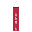 St. Louis Cardinals 8" x 32" Wool Banner by Dynasty Sports & Framing
