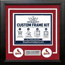 St. Louis Cardinals Custom MLB Baseball 11x14 Picture Frame Kit (Multiple Colors) by Dynasty Sports & Framing