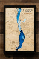 St. Croix River in Minnesota and Wisconsin by Horn Dog Maps