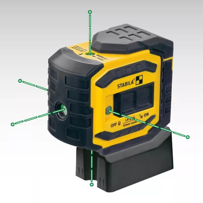 Stabila 03165 LA-5 PG self-leveling, 5-Point/Dot GREENBEAM Laser