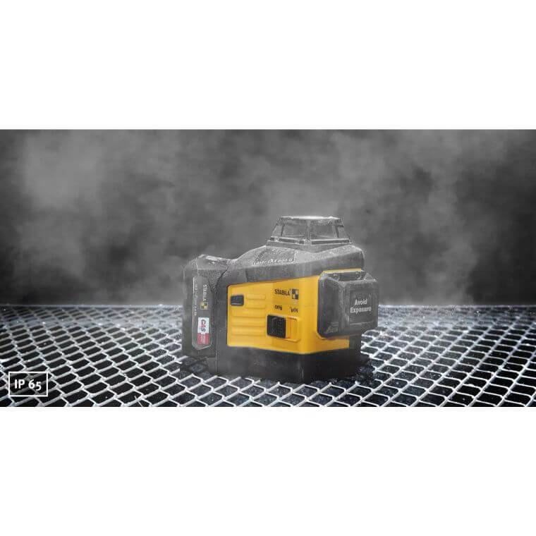 Stabila 03420 Multi-line laser LAX 600 G, 12 V system, 7-piece set, with battery and charger