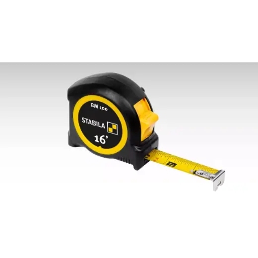 Stabila 30710 10' Compact Tape Measure BM 100, Imperial scale