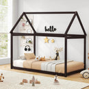 Stable Kids Platform Floor Bed with Roof an by LJGDeals