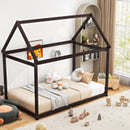 Stable Kids Platform Floor Bed with Roof an by LJGDeals