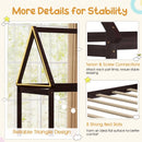 Stable Kids Platform Floor Bed with Roof an by LJGDeals