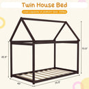 Stable Kids Platform Floor Bed with Roof an by LJGDeals