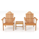 Adirondack Chair Set of 2 with Side Table - Stackable by DirectDeals