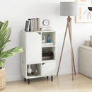 Stackable Bookcase with Adjustable Shelf and Cubes-White by LJGDeals