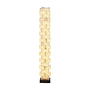 Stacked Alabaster Squares Floor Lamp