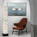 Stacked Alabaster Squares Floor Lamp