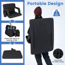 Stadium Seat for Bleachers with Back Support 6 Adjustable Positions-Black by LJGDeals
