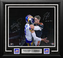 Matthew Stafford & Joe Burrow Autographed Super Bowl 16x20 Framed Football Photo Inscribed