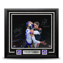 Matthew Stafford & Joe Burrow Autographed Super Bowl 16x20 Framed Football Photo Inscribed