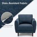 Modern Upholstered Accent Chair Single Sofa Armchair by LJGDeals