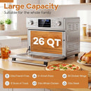 Stainless Steel Countertop Convection Oven with Bake-Silver by LJGDeals