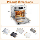 Stainless Steel Countertop Convection Oven with Bake-Silver by LJGDeals