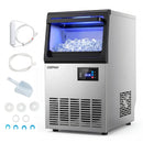 Stainless Steel Spary Ice Maker with 30 LBS Storage Capacity and 80 LBS Per Day by LJGDeals
