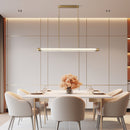 Stainless Steel Long Strip Pendant Light