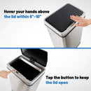 13.2 Gallon Stainless Steel Trash Can with Stay-on Lid and Soft Closure by LJGDeals