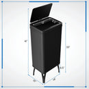 13.2 Gallon Stainless Steel Trash Can with Stay-on Lid and Soft Closure by LJGDeals