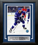 Steven Stamkos in Action Tampa Bay Lightning 8" x 10" Framed Hockey Photo by Dynasty Sports & Framing