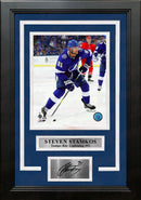 Steven Stamkos in Action Tampa Bay Lightning 8" x 10" Framed Hockey Photo with Engraved Autograph by Dynasty Sports & Framing