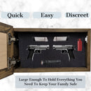 Wood Gun Cabinet - Bless This Home And All Who Enter Wall Gun Cabinet - Hidden Wall Storage - Hidden Gun Safe - Handcrafted Gun Concealment Furniture - Hidden Gun Storage by Bellewood Designs