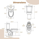 Standard Toilet with 17.5 Inch ADA Comfort Chair Height Seat by LJGDeals