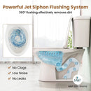 Standard Toilet with 17.5 Inch ADA Comfort Chair Height Seat by LJGDeals