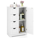 Standing Indoor Wooden Cabinet with 4 Drawers