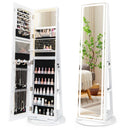 Standing Jewelry Cabinet with Adjustable LED Lights by LJGDeals
