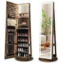 Standing Jewelry Cabinet with Adjustable LED Lights by LJGDeals