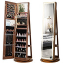 Standing Jewelry Cabinet with Adjustable LED Lights by LJGDeals