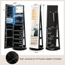 Standing Jewelry Cabinet with Adjustable LED Lights by LJGDeals