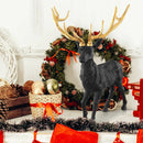 Standing Reindeer Statue Aluminum Deer Sculpture for Indoors Christmas Decor by LJGDeals