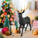 Standing Reindeer Statue Aluminum Deer Sculpture for Indoors Christmas Decor by LJGDeals