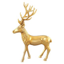 Standing Reindeer Statue Aluminum Deer Sculpture for Indoors Christmas Decor by LJGDeals