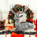 Standing Reindeer Statue Aluminum Deer Sculpture for Indoors Christmas Decor by LJGDeals