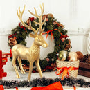Standing Reindeer Statue Aluminum Deer Sculpture for Indoors Christmas Decor by LJGDeals