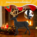 Standing Reindeer Statue Aluminum Deer Sculpture for Indoors Christmas Decor by LJGDeals