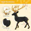 Standing Reindeer Statue Aluminum Deer Sculpture for Indoors Christmas Decor