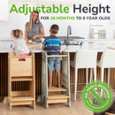 Standing Toddler Tower with Sliding Safety Door
