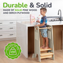 Standing Toddler Tower with Sliding Safety Door
