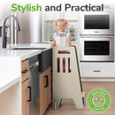 Standing Toddler Tower with Sliding Safety Door