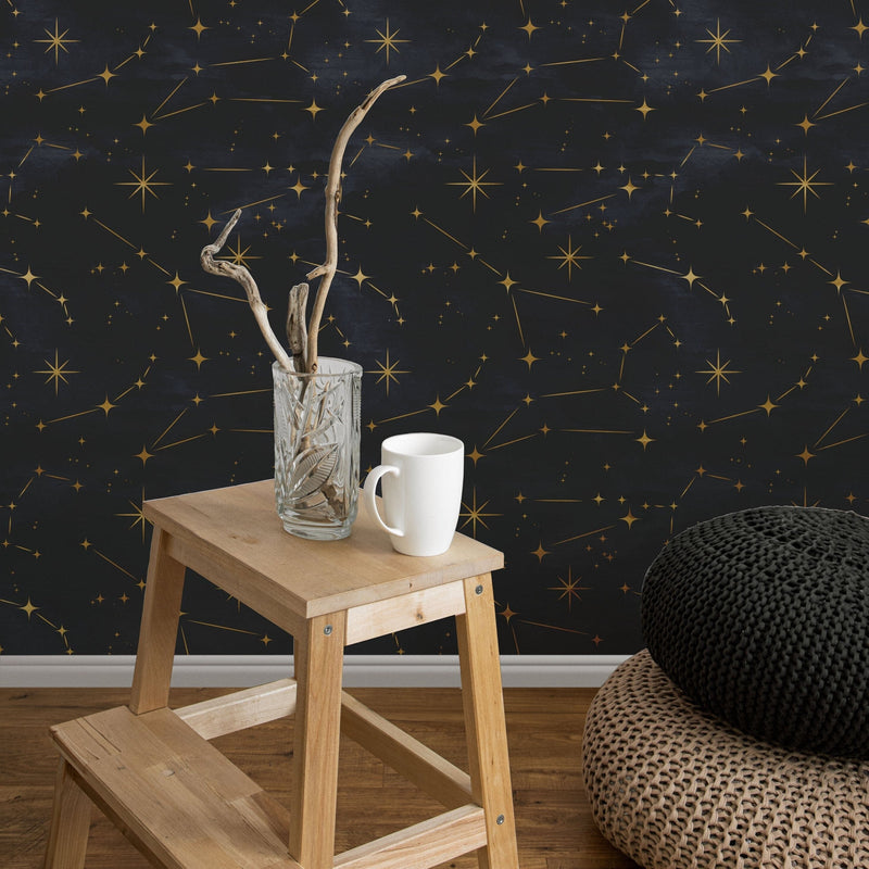 Starry Night Sky Galaxy Peel and Stick Wallpaper Mural